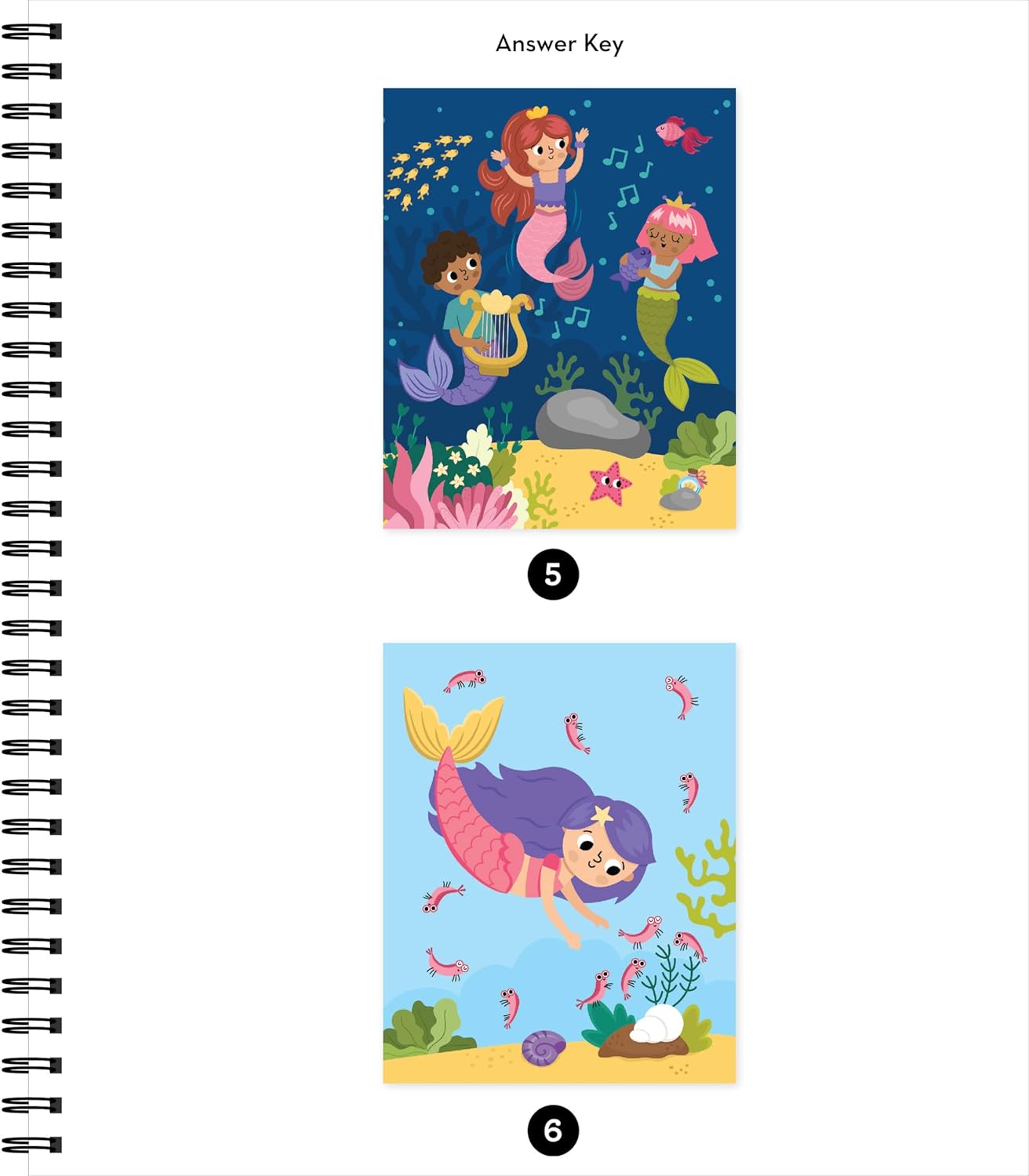 Brain Games - Sticker by Letter: Glitter Mermaids: Includes 1 Glitter Sticker Sheet to Complete Each Image! - Image 5