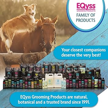 EQyss Premier Equine Horse Spray - Moisturizes Skin and Coat, Enhances Shine and Detangles, Prevents Dry Skin - Non-slip, Repels Dirt, USA-made