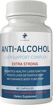 Anti Alcohol Craving Supplement, Anti-Alcohol Complex, Anti Drink Support, 60 Capsules to Help Reduce Cravings