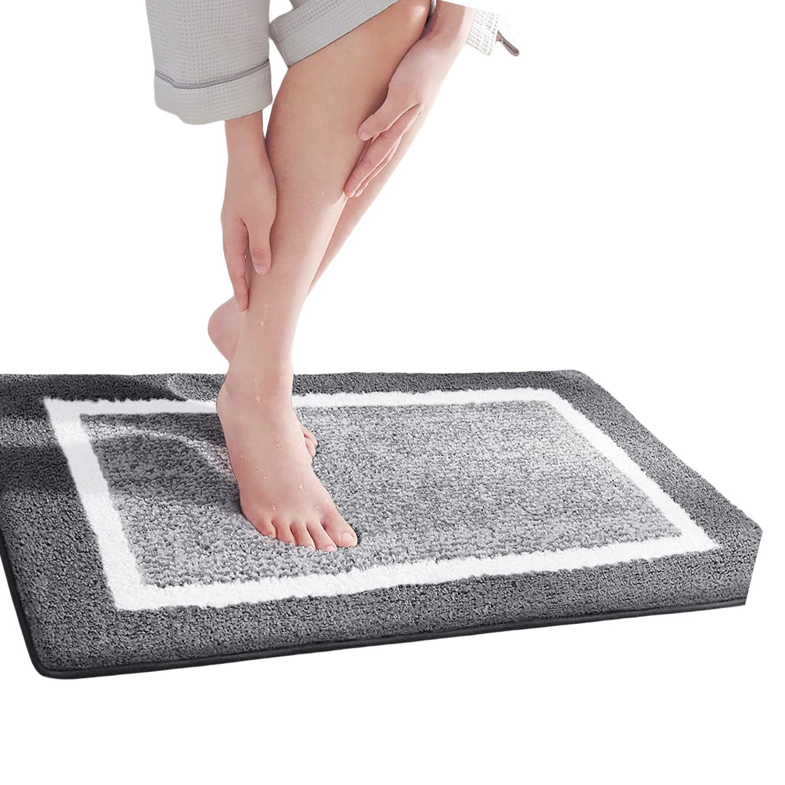 APGLSXY Durability NonSlip Entry Mat Bath Mat with Quick Water Absorption for Wet Area Absorbent Doormat Resistant NonSlip Bath