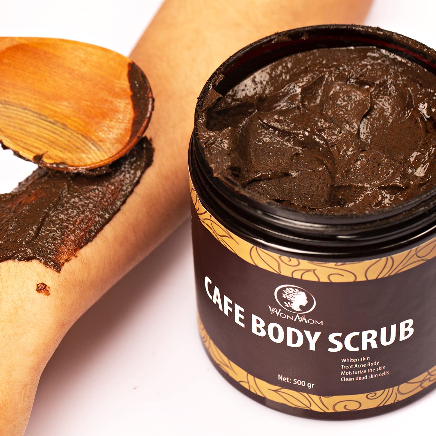 Coffee Body Scrub, Made in Vietnam (17.6oz) - Image 6