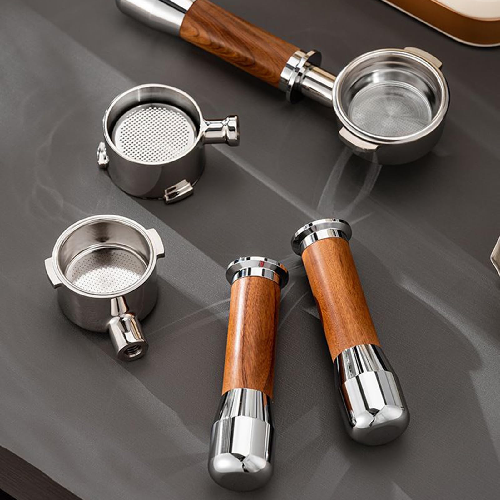 Maniglia per caffè espresso - Sostituzione del portafiltro per caffè senza fondo da 58 mm, maniglia per la preparazione 'espresso | Casa Bar Caffetteria Ufficio Controsoffitto Soggiorno Commercia
