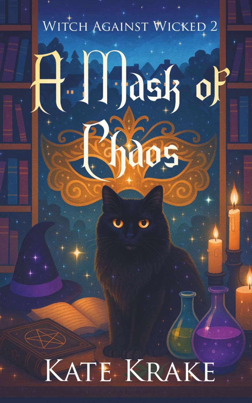 A Mask of Chaos: A Witchy Quirky Small-Town Fantasy With a Spell of Trouble (Witch Against Wicked)