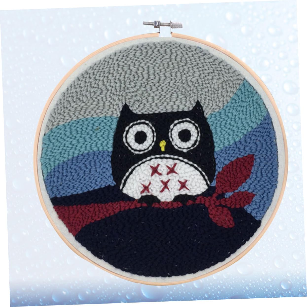STOBOK 2pezzi Kit Di Ricamo Cartoon Owl Per Strumenti Per Ricamo Con Filo Accessori Attività Manuali Per La Decorazione Della Casa