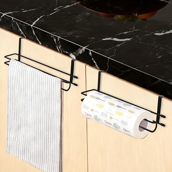 Kitchen Roll Holder under Cabinet, 10 inches Paper Towel Roll Holder, 304 Stainless Steel Kitchen Towel Holder, No Drilling Paper Roll for Home, Kitchen, Bathroom
