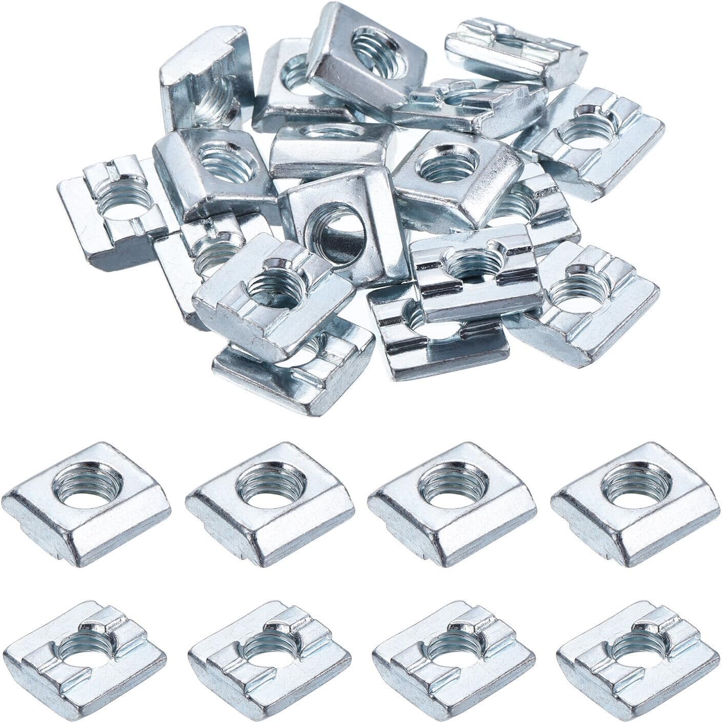 Toolparts And Accessories 60Pcs M8 T Nut Tee Sliding Slot Nuts T-Slot Nut For 3030 Series (#CN#130824-15571)