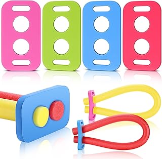 4 Pcs Swimming Noodle Floating Connector Swim Pool Noodles Accessories EVA Stick Colorful Connector for Summer Outdoor Beginners Water Pool Games Beach Lake Party