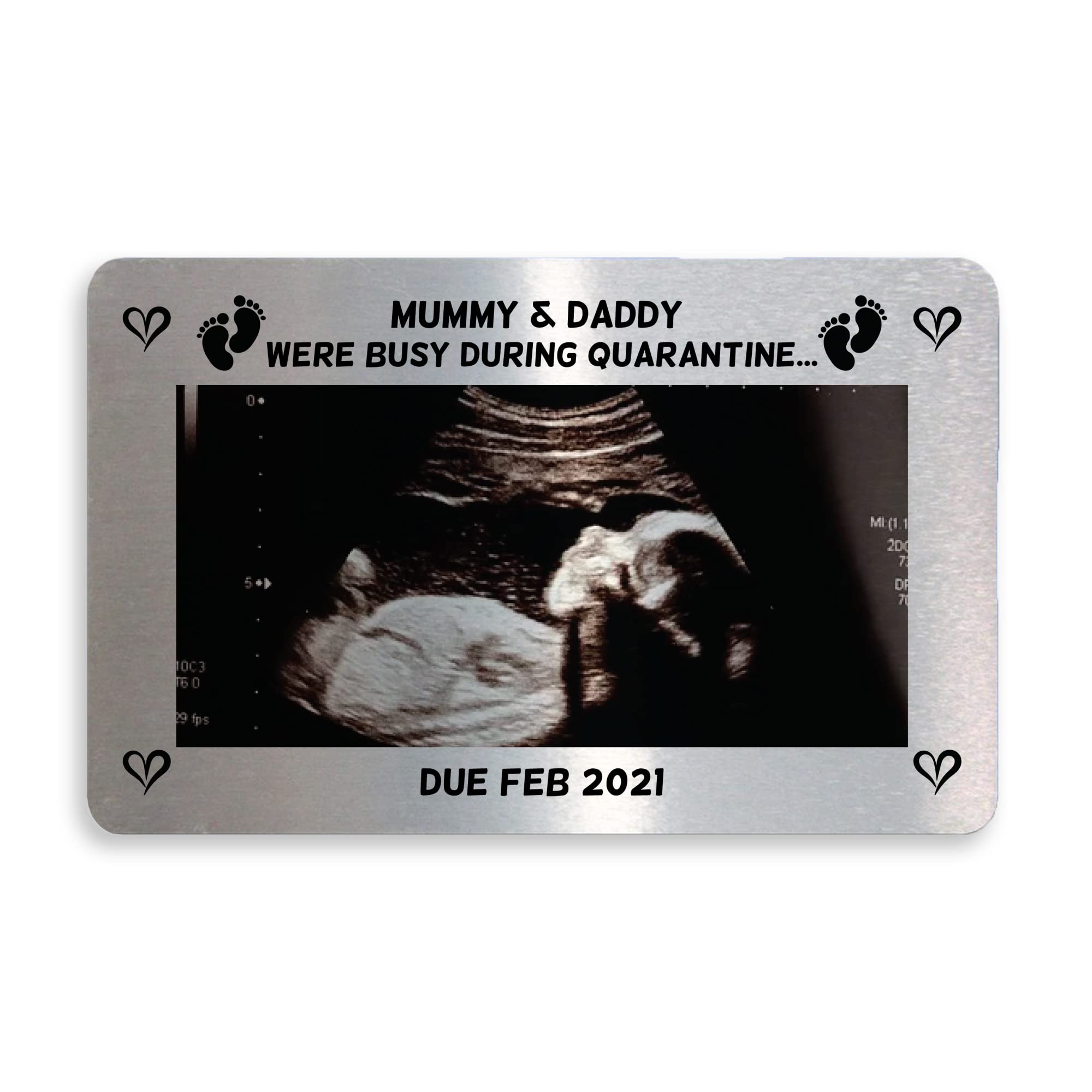 Funny Pregnancy Annoucement Gift PERSONALISED Wallet Card Quarantine Gift