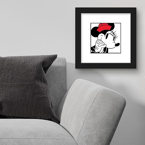 Miniatura 4 de Trends International Gallery Pops Disney Mickey Mouse - Minnie Expressions - Póster de pared demure de 12 x 12 pulgadas, versión enmarcada en negro