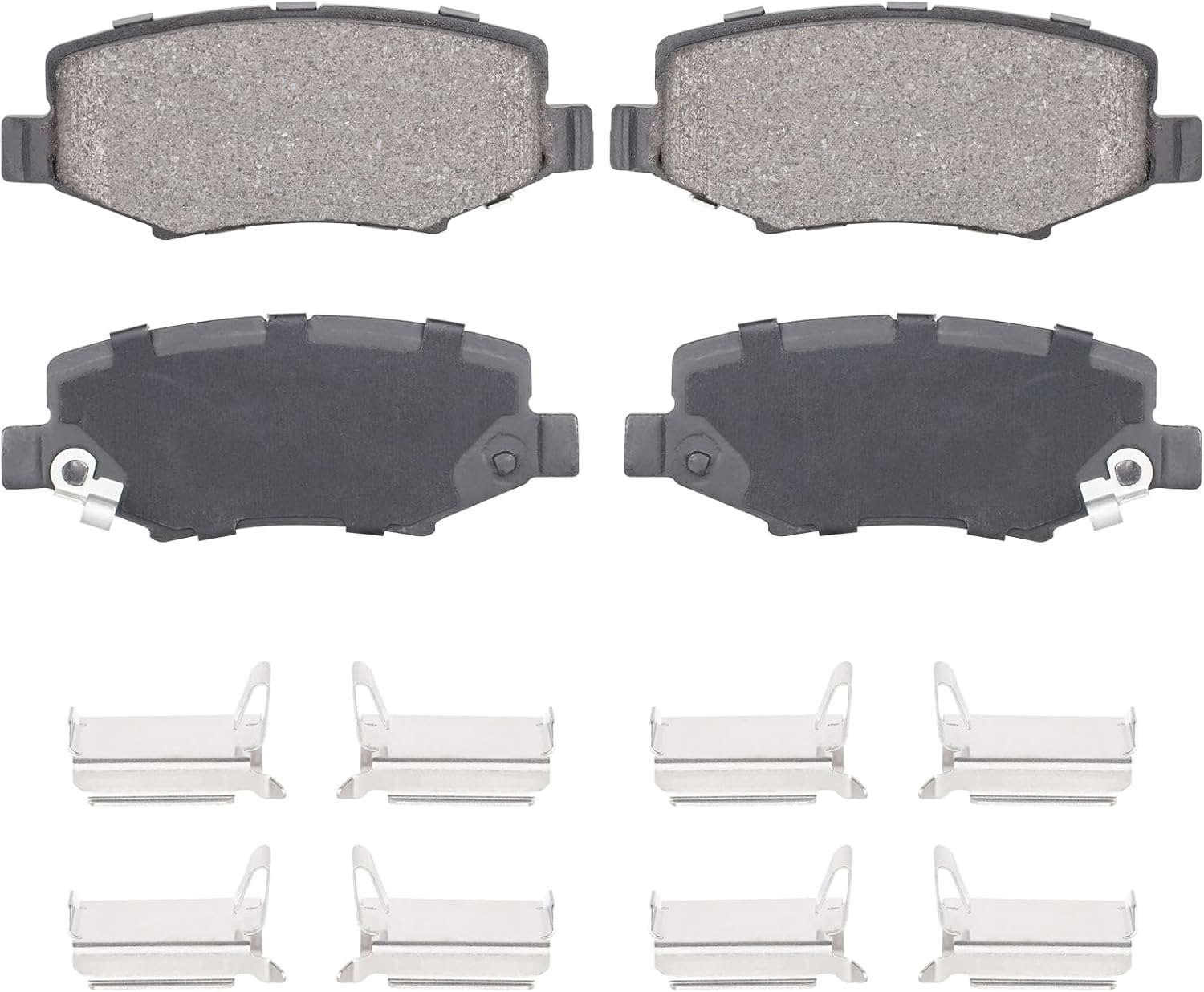 Rear Ceramic Brake Pads Set for Jeep Liberty 2008-2012, Wrangler 2007-2017, Wrangler JK 2018, for Dodge Nitro 2007-2011, 4PCS