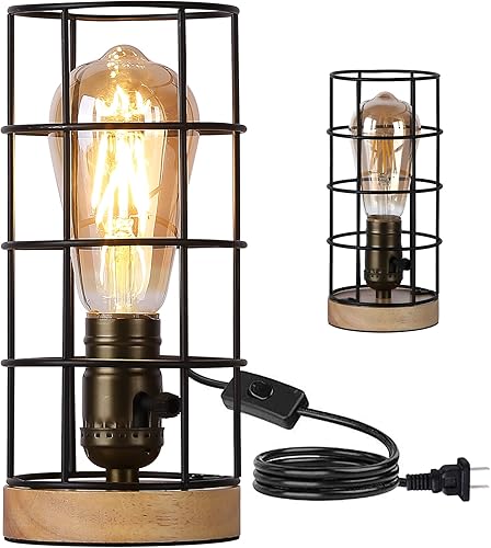 Zompoo Lámpara de pie con trípode industrial para sala de estar, altura ajustable, iluminación de pie alta de madera negra con pedal de pie, foco