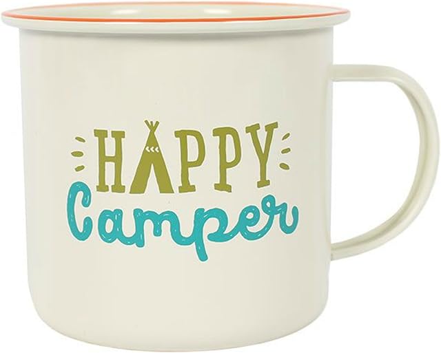 Mug 'Happy Camper' Fiesta Fun Enamel Mug