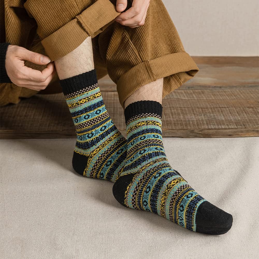 5 Pack Winter Socks For Women - Knitted Socks, Thick, Warm, Soft, Free Size 6-11 - Image 6