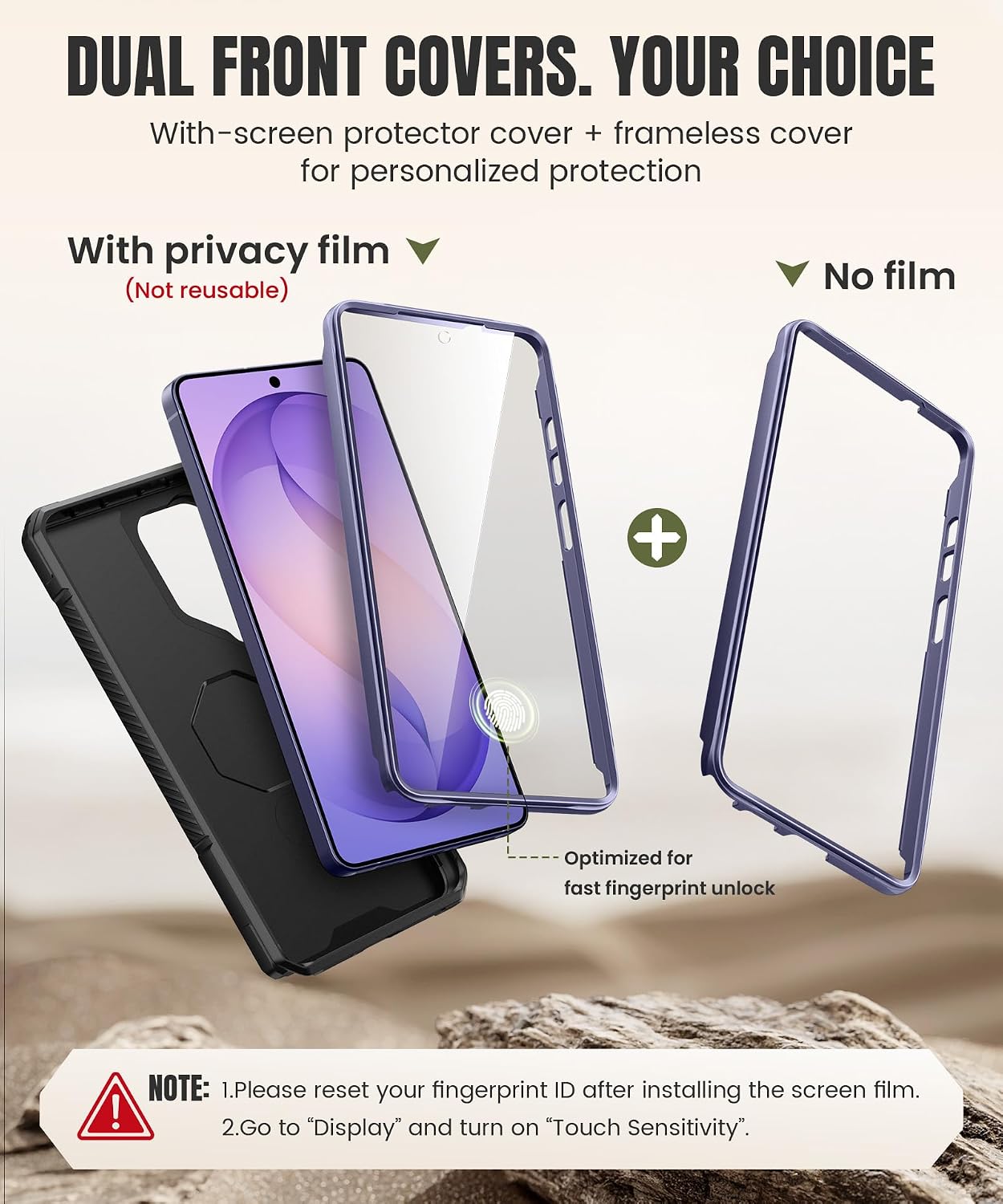 TONGATE for Samsung Galaxy S26 Ultra Case with 360° Spin Magnetic Stand, Compatible with MagSafe, Built-in Screen Protector & Belt Clip, Non-Slip Military Grade Protection Case for S26 Ultra, Cobalt