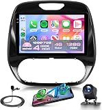 4G+128G Wireless Carplay Android Autoradio per Renault Captur Clio 2011-2018 9 Pollici Incell Schermo Autoradio con Android Auto GPS Navi WiFi Mirror Link Bluetooth FM/RDS/EQ/SWC Telecamera Posteriore - 1