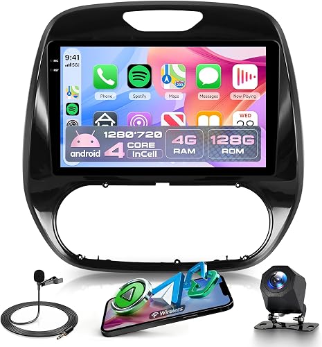 4G+128G Sans Fil Carplay Android Autoradio pour Renault C…