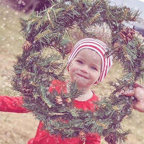 My Lello Long Knotted Tail Cotton Beanie Hat Baby (0-6Mo) - Red Stripes #TOP5
