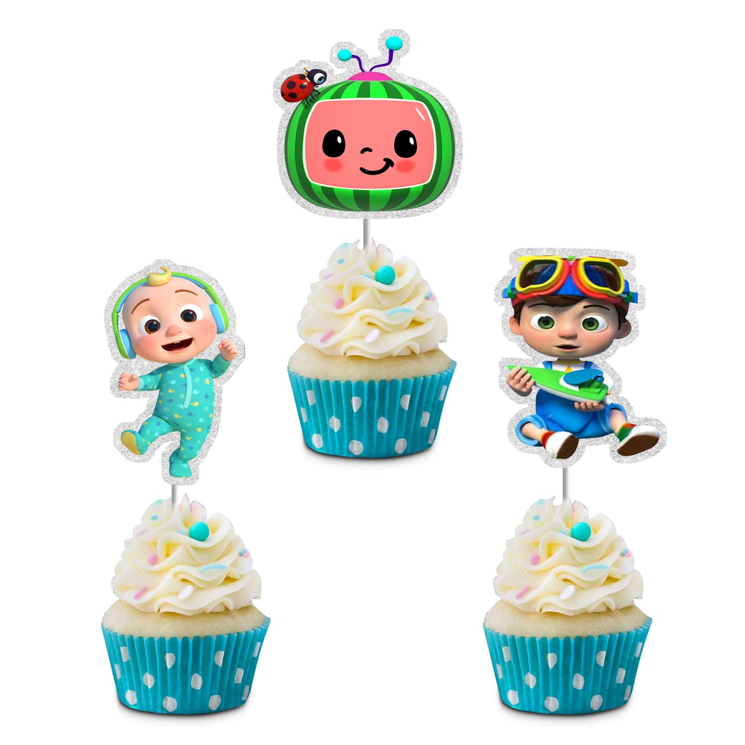 Glitter Cocomelon Cake Topper, Cocomelon Happy Birthday Cake Decor, Kids  Birthday Baby Shower Party Decoration Supplies : Amazon.in: Grocery &  Gourmet Foods