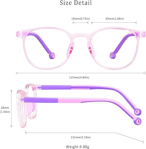 Miniatura 10 de LifeArt Kid Blue Light Blocking Glasses Filter 85% of Harmful Blue Light Anti Eyestrain Blurry Computer Glasses Anti Glare