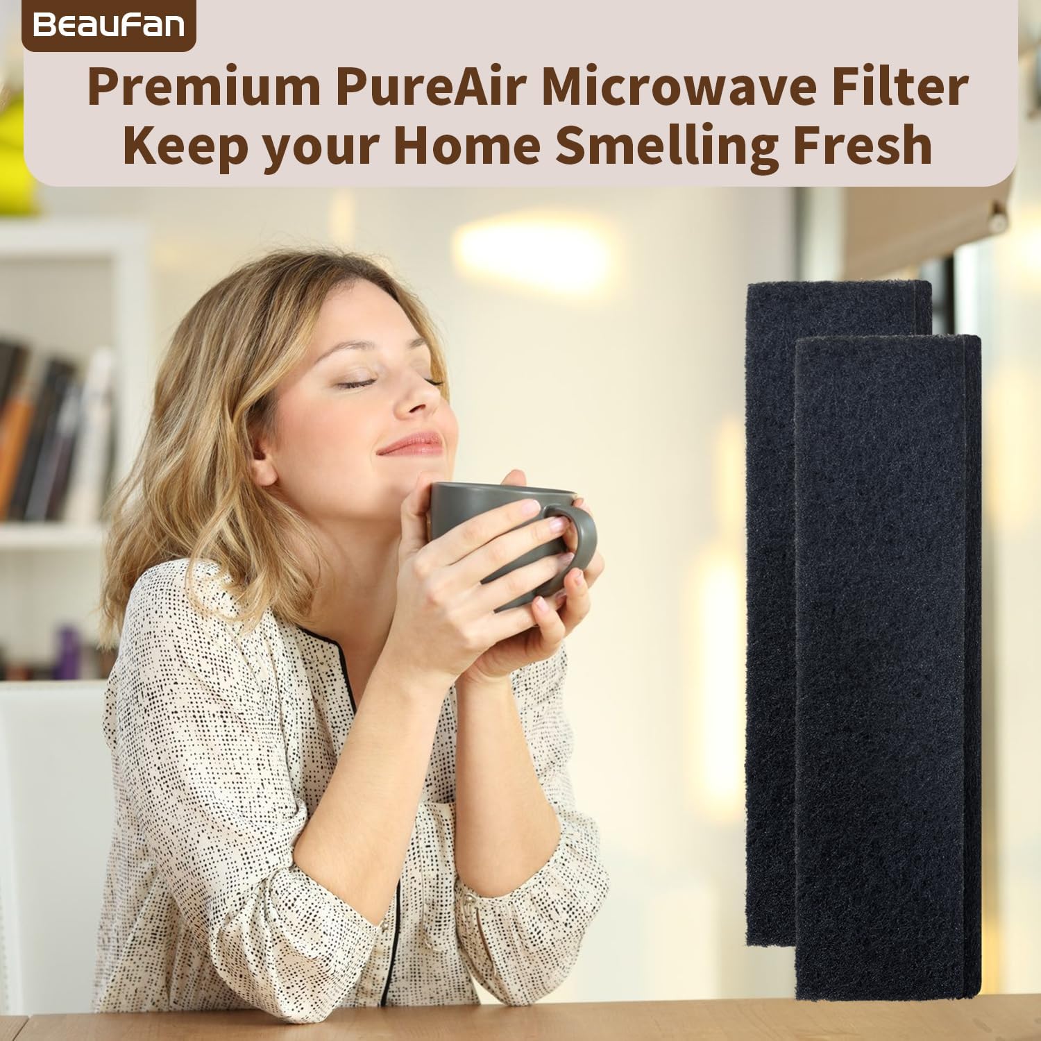 6 Pack OTRFILTER OTRFILTER1 PureAir Carbon Microwave Filter Replacement for Frigidaire Microwaves CGMV176NTBA, CGMV176NTDB, CGMV176NTFA, CGMV176NTWA, FGMV155CTDA, FGMV176NTBB, Part# 5304512502