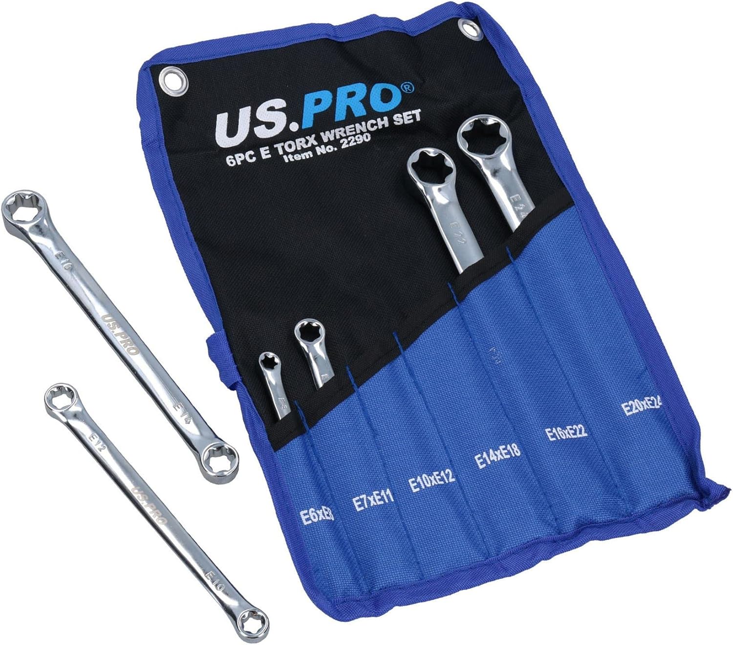 6pc Torx E Spanner Wrench Star Double Ended Box E6 – E24 12 Sizes Set