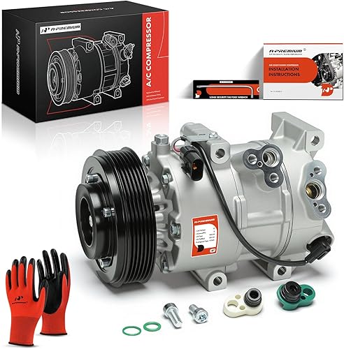 A-Premium Compresor de aire acondicionado con embrague compatible con Hyundai Tucson 1.6L 2016-2017, solo hasta 01/03/2017 (no compatible con