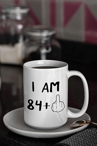 Miniatura 5 de Funny 85th Birthday Gifts, I Am 84 Plus Middle Finger Coffee Mug, 85 Years Old Gag Novelty Cup, Eightyfifth Birthday Party, Adult Birthday Presents