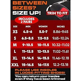 2 Packs of 220+ lbs Plantar Fasciitis High Arch Support Insoles Men Women - Orthotic Shoe Inserts - Boot Work Shoe Insole (Black, M)