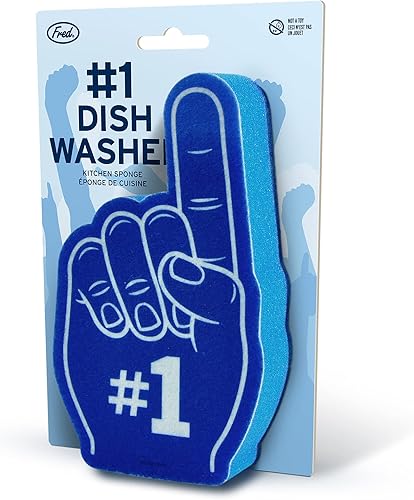 Miniatura 6 de Genuine Fred, 1 lavavajillas, esponja de espuma para dedos, color azul