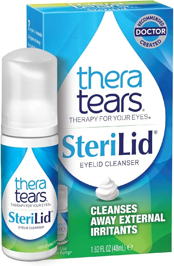 TheraTears Sterilid Eyelid Cleanser, Lid Scrub for Eyes and