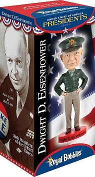 Royal Bobbles Dwight D. Eisenhower Bobblehead, Premium Polyresin Lifelike Figure, Unique Serial Number, Exquisite Detail