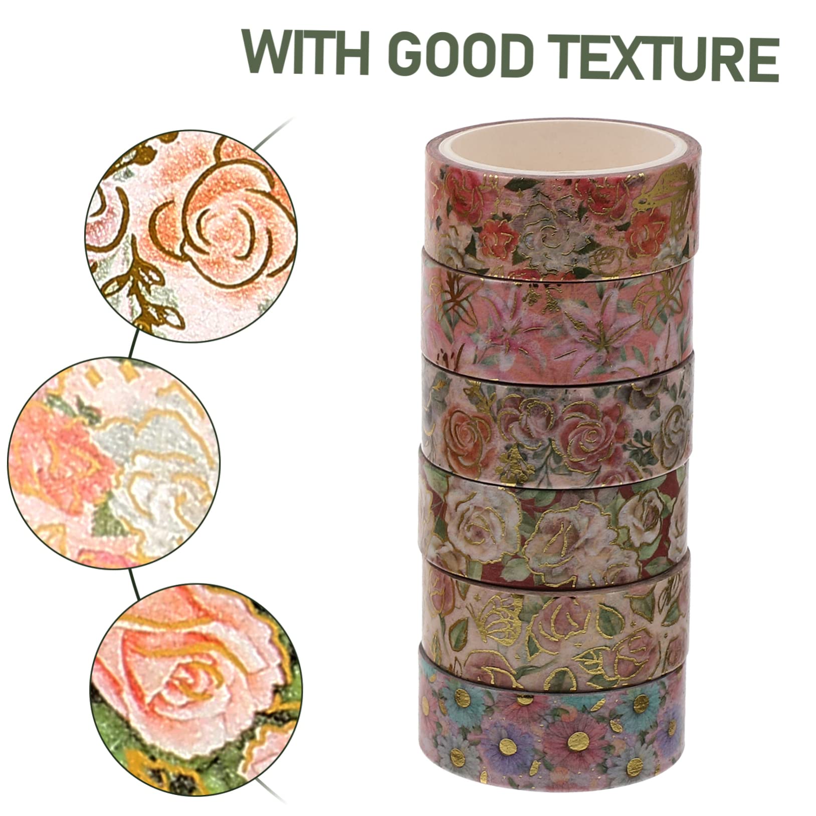 36rotoli Decorativo Washi Tape Per Scrapbooking Floreali e Facile Usare e Rimuovere Per Decorazioni e Creatività