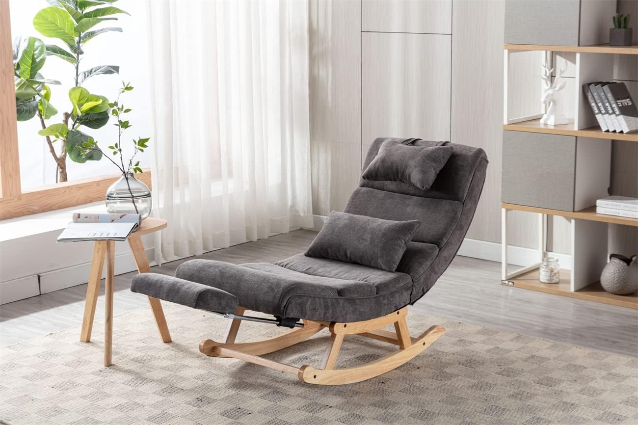 Amazon.com: TRIPLE TREE Accent Rocking Chair, Armless Chaise Lounge ...