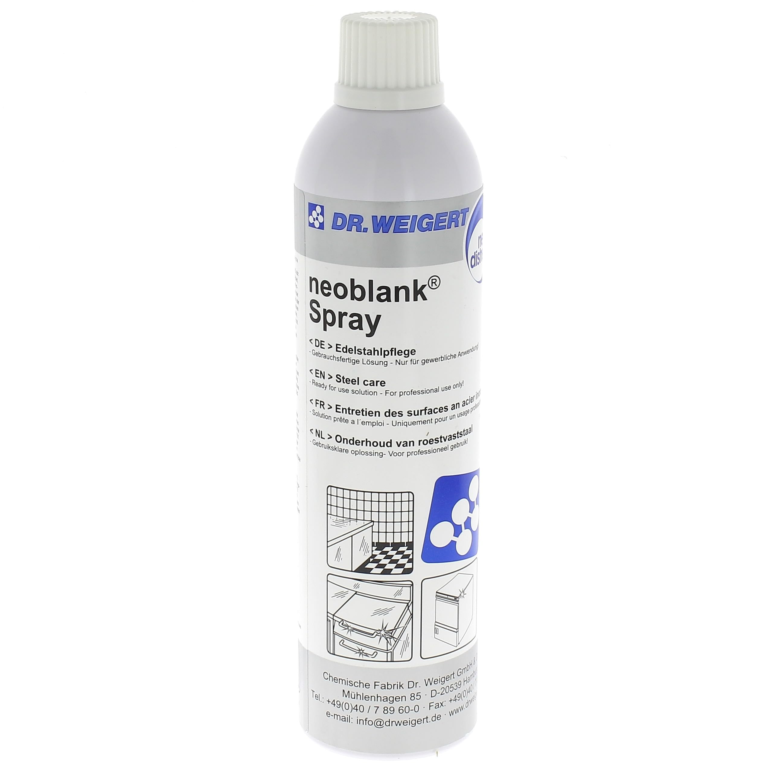 Universal – Spray limpiador de acero inoxidable para nevera Neoblank – 98501170