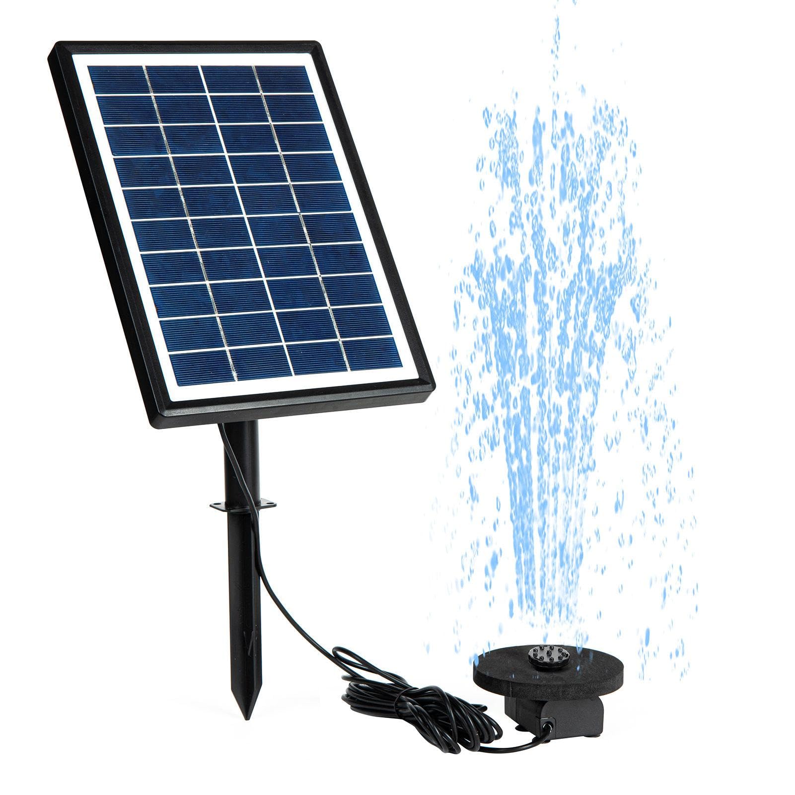 Pompa di fontana solare, fontana di acqua solare, pompa di fontana solare | 7 W, fontana di acqua solare con 12 ugelli per bagno di , fontana d'acqua, stagno, esterno