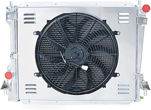 Relé de ventilador de carcasa de aluminio compatible con Ford Mustang GT 2004-2014 2005 2006 2007 2008 2009 2010 2011 2012 2013 3.7L, 3 filas de