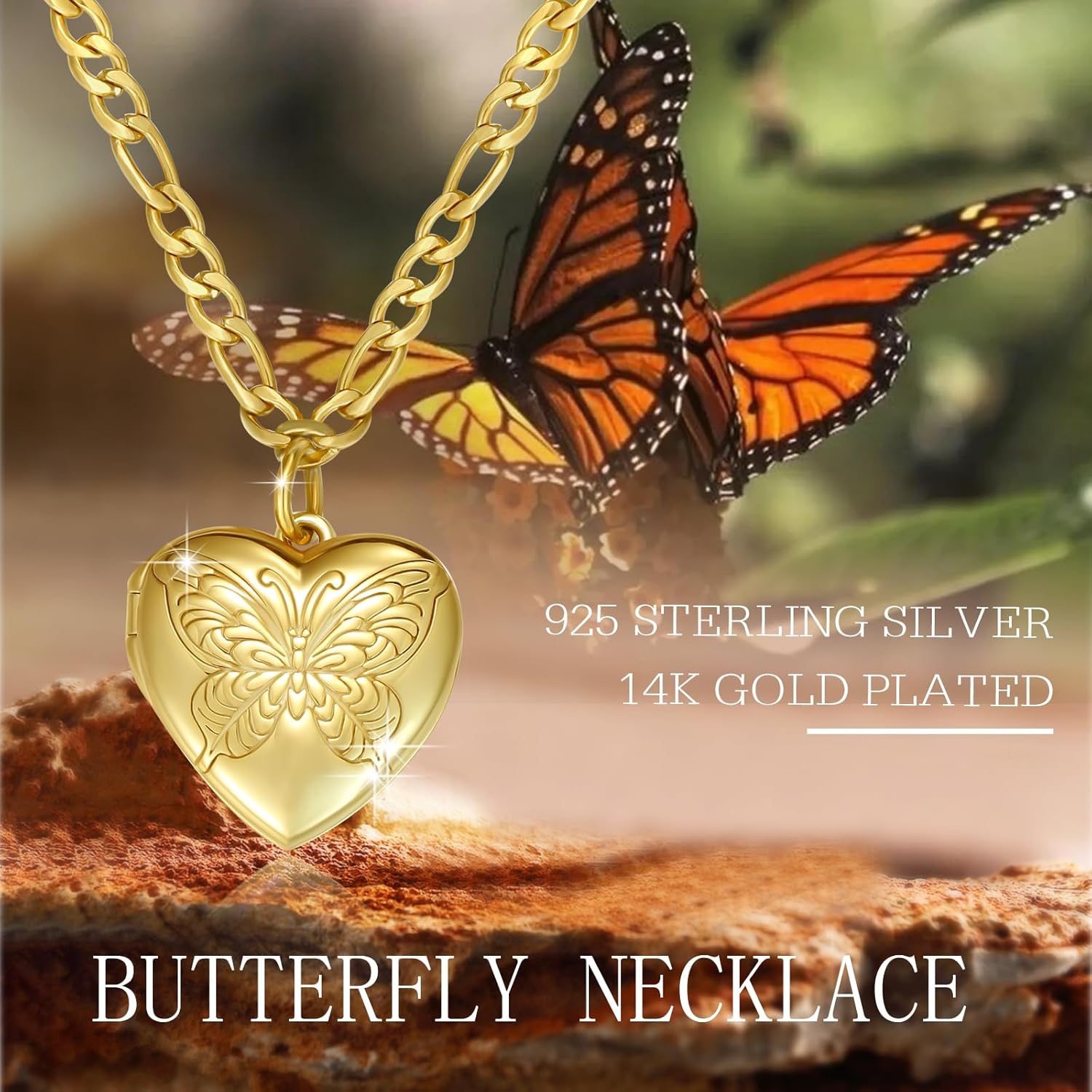 TUGHRA Mother's Day Gifts Gold Locket Necklaces for Women, 925 Sterling Silver Heart Photo Lockets Memorial Keepsake Jewelry Gift for Mom, Wife, Daughter - Image 7