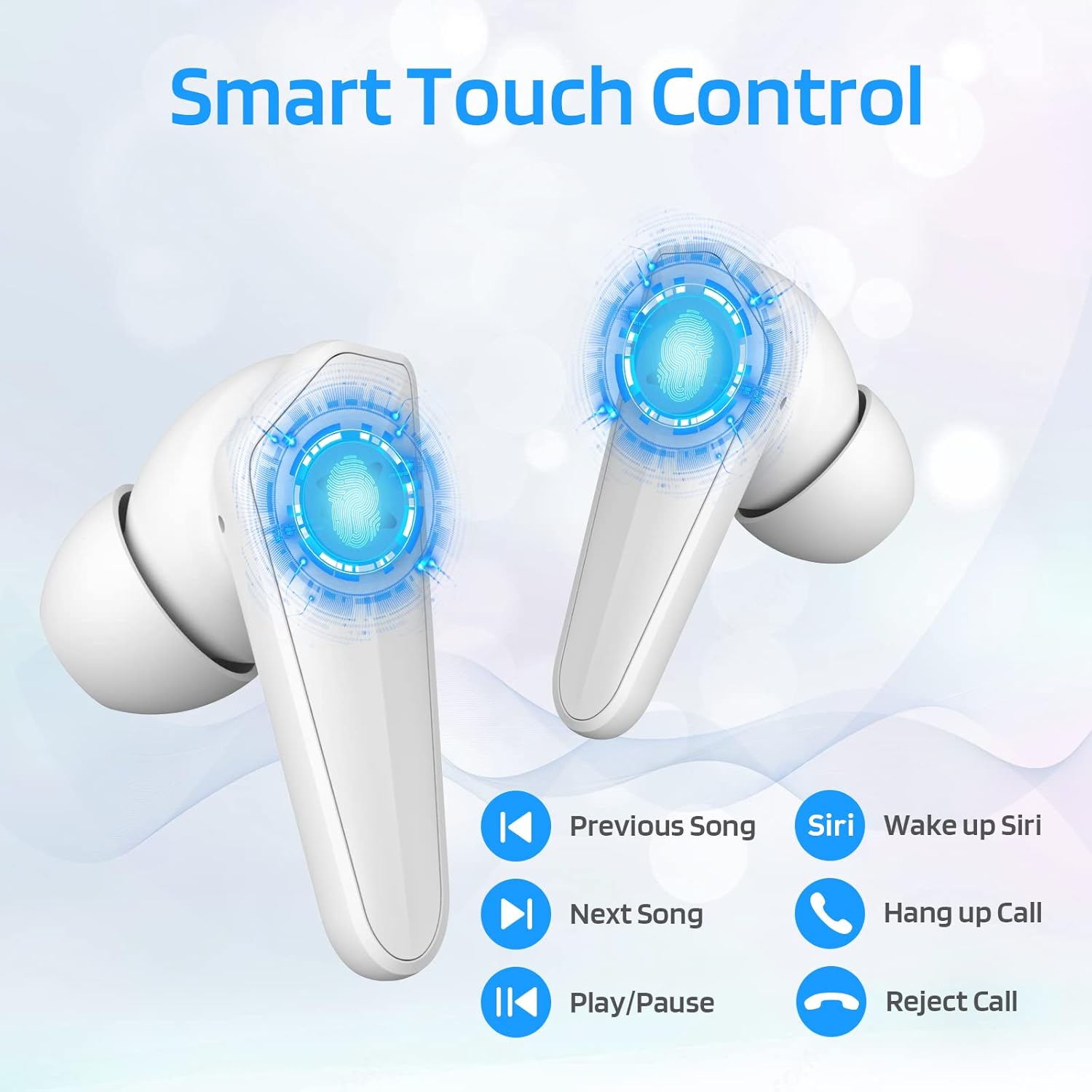 LTC SS-503 Earbuds with touch control icons