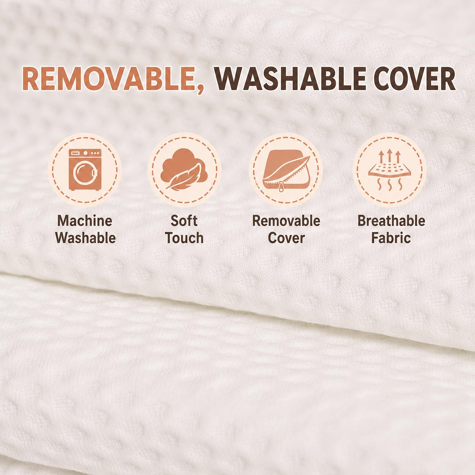 Almohada de lactancia de espuma viscoelástica, almohada de lactancia pionera de tamaño grande para comodidad ergonómica y apoyo, lactancia más fácil y saludable, apta para todos, funda