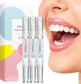 Teeth Whitening Pen -No Sensitivity, Enamel Safe, Gentle Formula(3 Pens) | The operation is simple, it is small and portable, highly effective in removing stains, and does not damage the tooth enamel