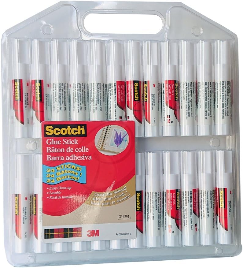 3M Scotch Glue Stick 24 Count Pack Amazon.co.uk Home & Kitchen