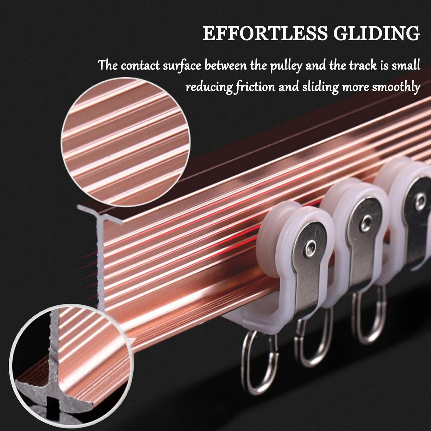 Flexible Aluminum Curtain Rod for All Shapes of Windows Easy to Install Bendable Bay Window Curtain Track for Curved Room Dividers