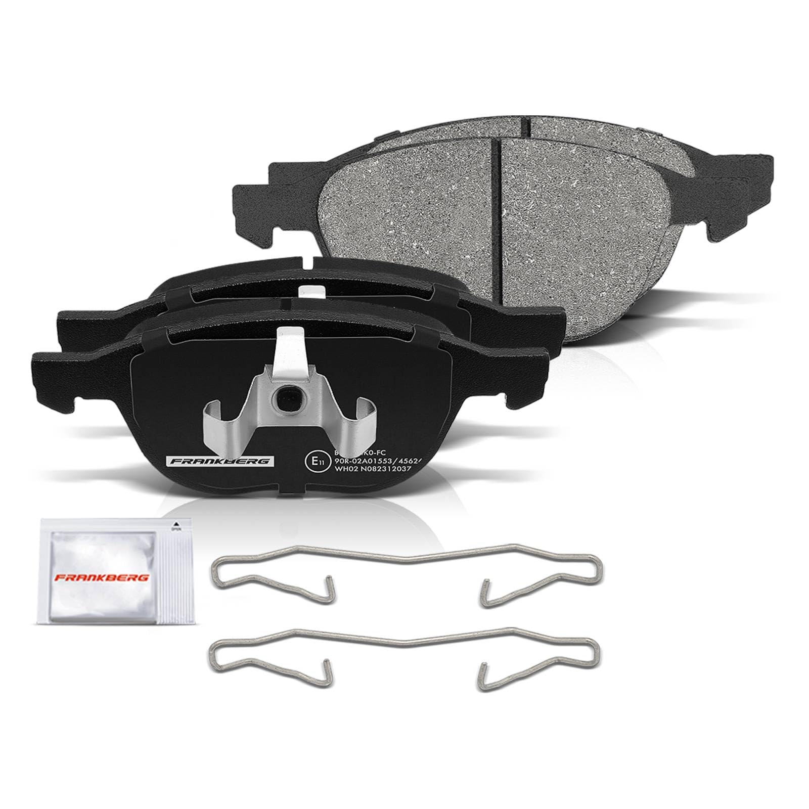 Frankberg Set freni incl. 2x Dischi Freno + 4x Pastiglie dei Freni Anteriore Compatibile con Ecosport 1.0L 1.5L 2013-2025 Replace# BPYK3323ZA, BPYK3323ZC