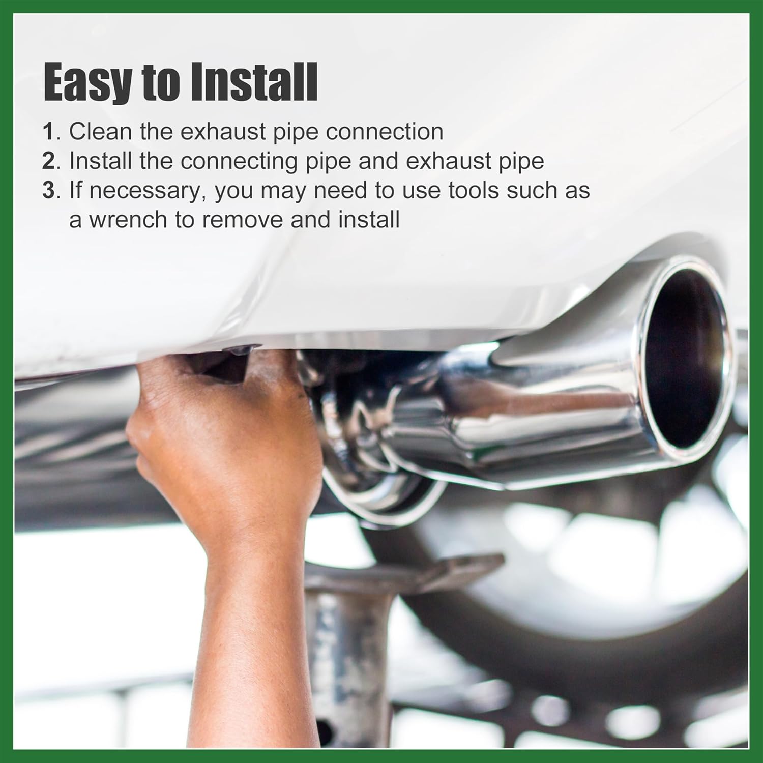 Motoforti 2pcs OD 3.5 Inch 90 Degree Mandrel Bend Elbow SS304 Stainless Steel Bend Tube Exhaust Elbow Pipe for Car Exhaust System 3.5" Piping Silver Tone Long-lasting