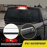 Vista 8 de Nilight Tercera Luz de Freno Cola de Montaje Alto 3ra Parada Carga Reversa Luces LED Lente Transparente Compatible con Ford F150 2009 2010 2011 2012