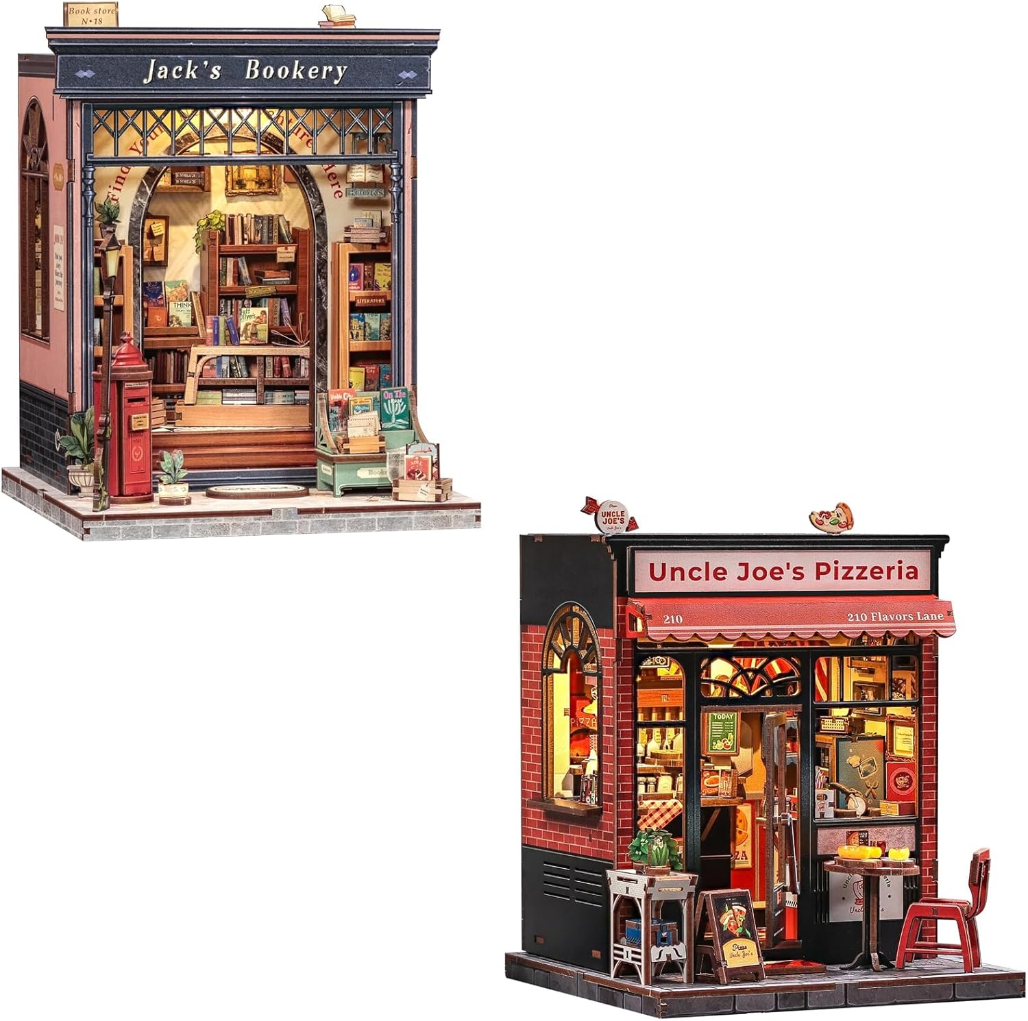 CUTEBEE Book Nook Kit - DIY Miniature House Dollhouse Kit for Adults and Teens, Booknook Tiny House Bookshelf Decor 3D Wooden Puzzle, Gifts for Family, Friends