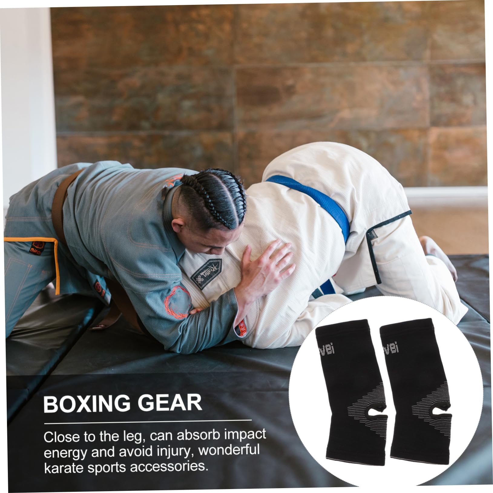 HANABASS Long Serving Ankle and Foot Braces Comfortable Foot Protector for Boxing Taekwondo