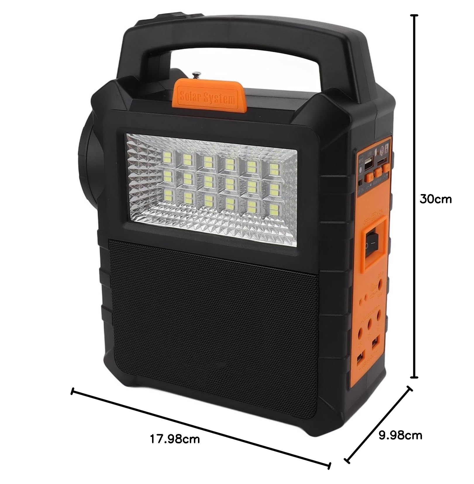 Kikumi Generadores Portátiles Generador Solar Generador Ligero, con, Linterna LED, Paneles Solares, Estación de Energía Portátil Ideal para Acampar, Emergencia, Uso en el Hogar