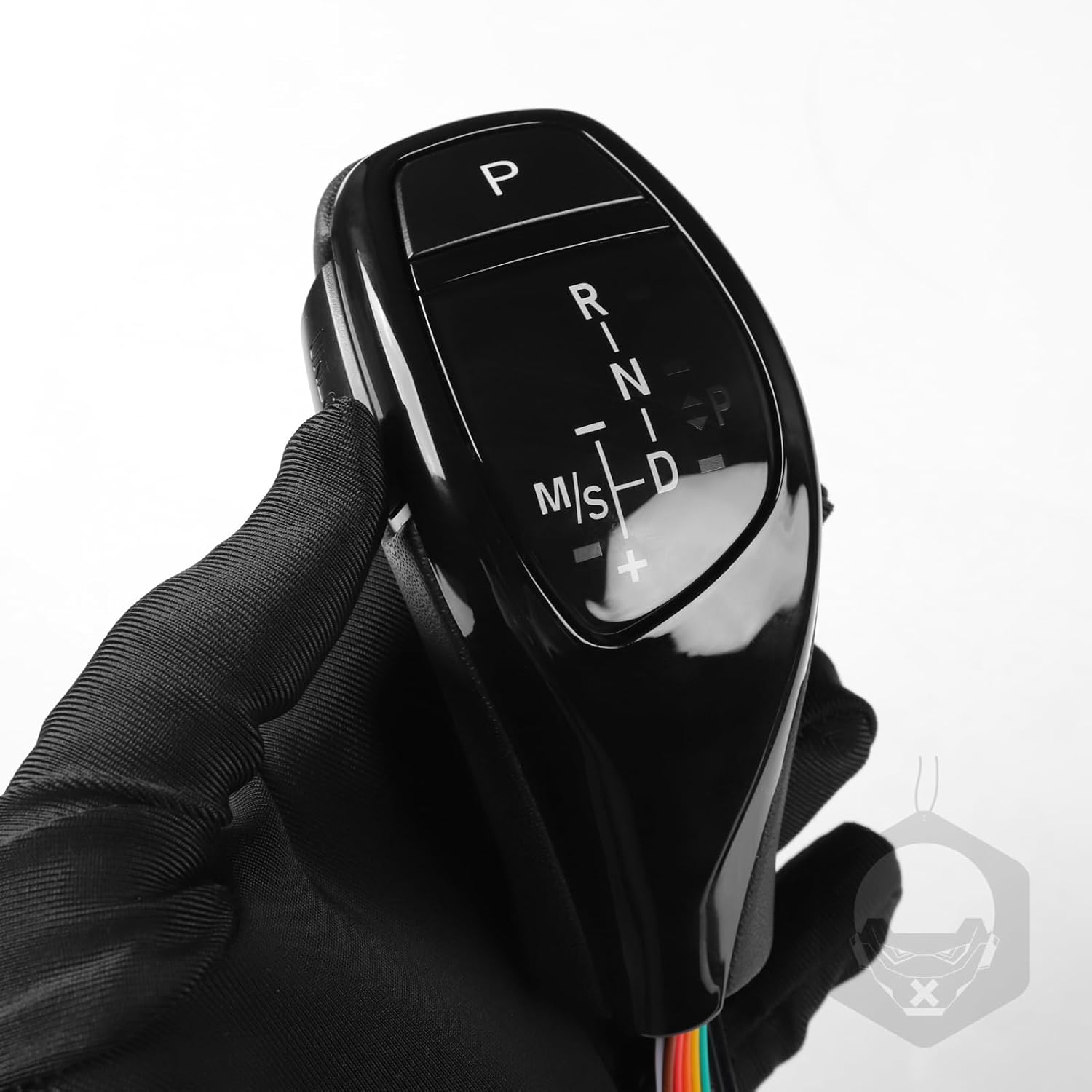 PJFUS LED Automatic Gear Shift Knob for BMW E46 Glossy Black 7