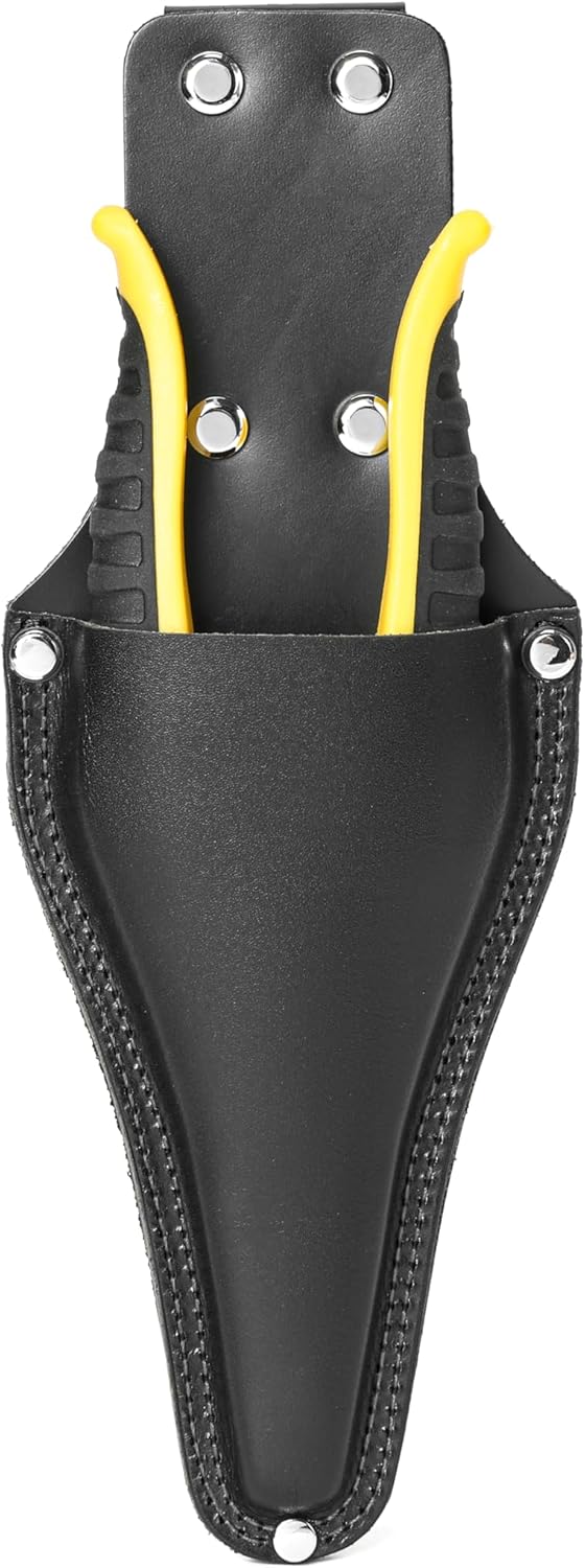 Garden Pruner Sheath,Pruner Tool Holster,Premium Genuine Leather Pruner Holster Protective Case for Garden Pruning Snips and Clippers